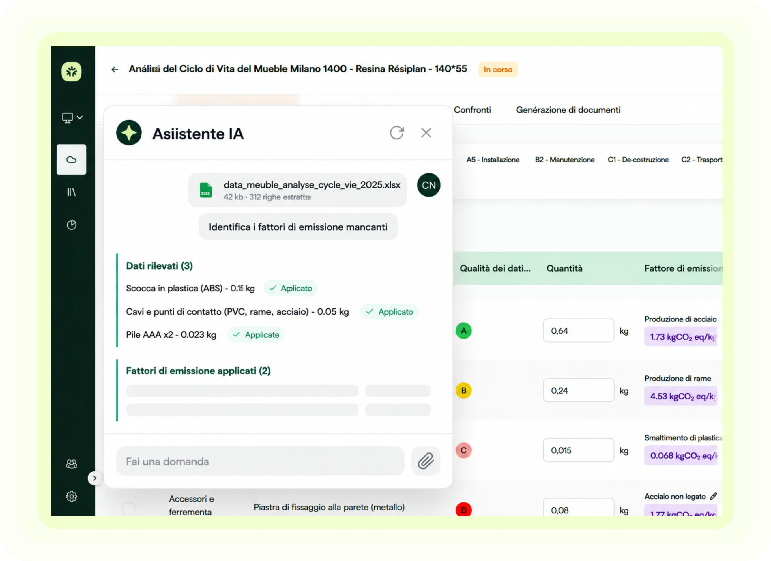 Integra le tue distinte base senza inserimento manuale
