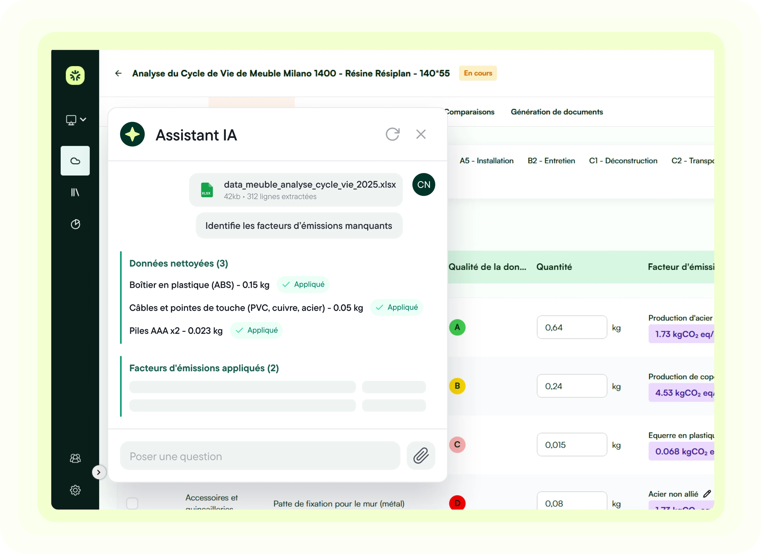 Importez vos BOM et créez vos modèles en quelques clics