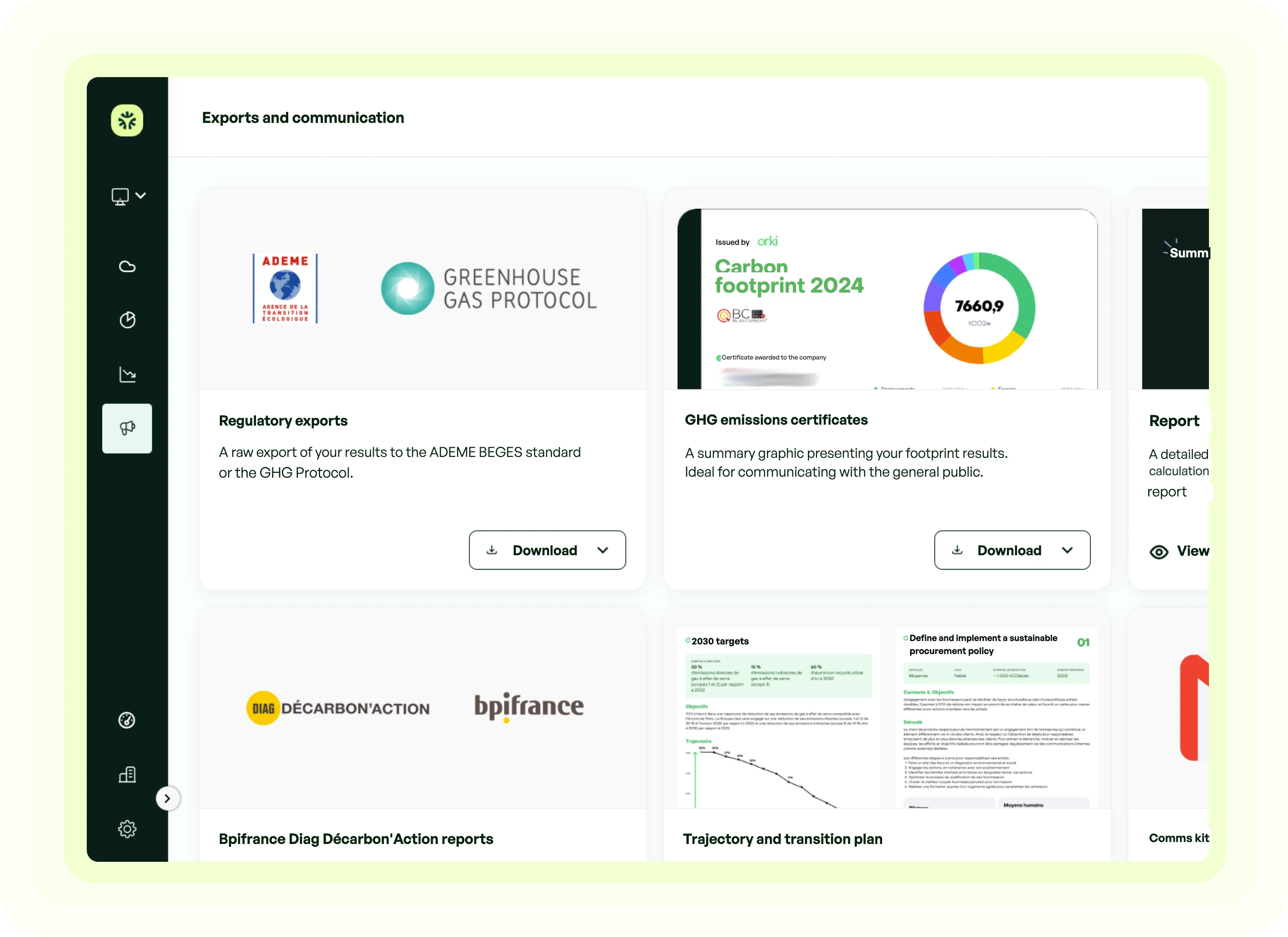 Generate your compliant reports in one click